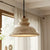 wabi sabi travertine bell pendant light