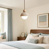 wabi sabi travertine dome pendant light
