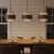 wabi sabi travertine wood cylindrical pendant light