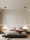 wabi sabi yellow travertine white oak chandelier
