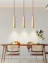 wabi sabi yellow travertine white oak chandelier