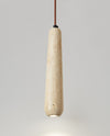 wabi sabi yellow travertine white oak chandelier