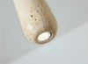 wabi sabi yellow travertine white oak chandelier