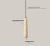 wabi sabi yellow travertine white oak chandelier