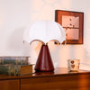 walnut silk umbrella cordless led table lamp
