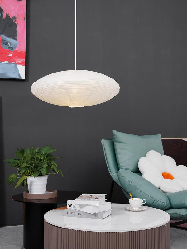 washi paper pendant light white for dining room bedroom