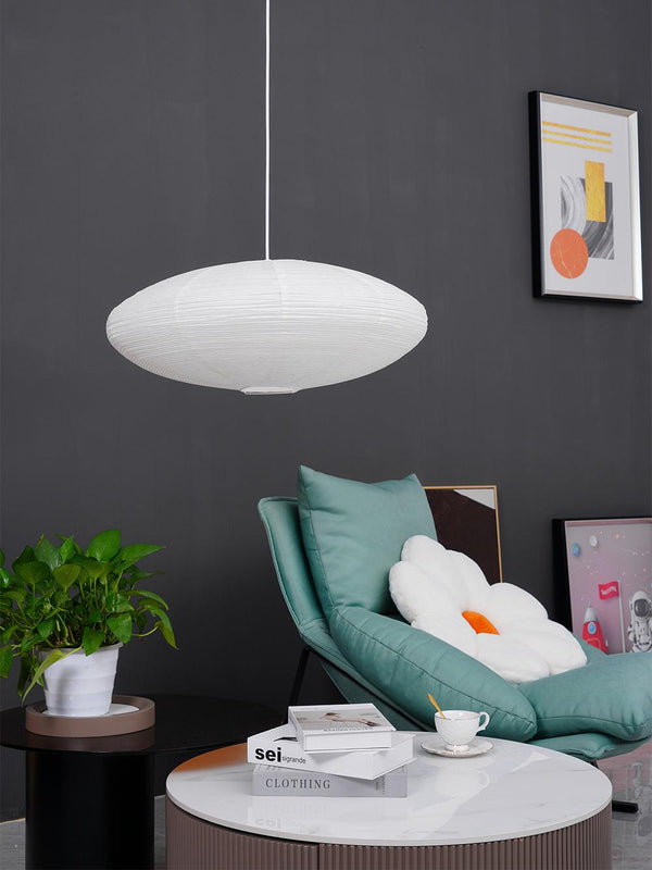 washi paper pendant light white for dining room bedroom