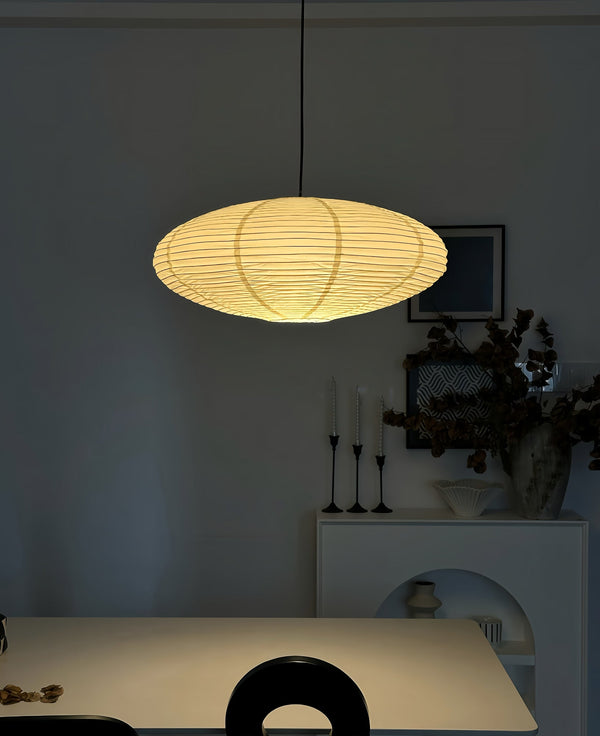washi paper pendant light white for dining room bedroom