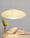 washi paper pendant light white for dining room bedroom