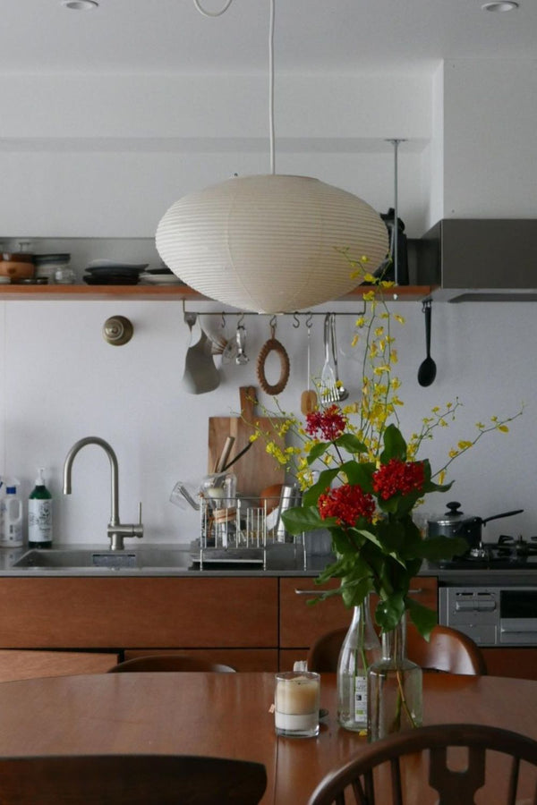 washi paper pendant light white for dining room bedroom