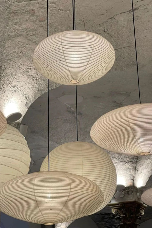 washi paper pendant light white for dining room bedroom