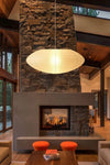 washi paper pendant light white for dining room bedroom