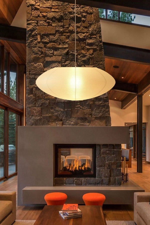 washi paper pendant light white for dining room bedroom