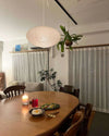 washi paper pendant light white for dining room bedroom