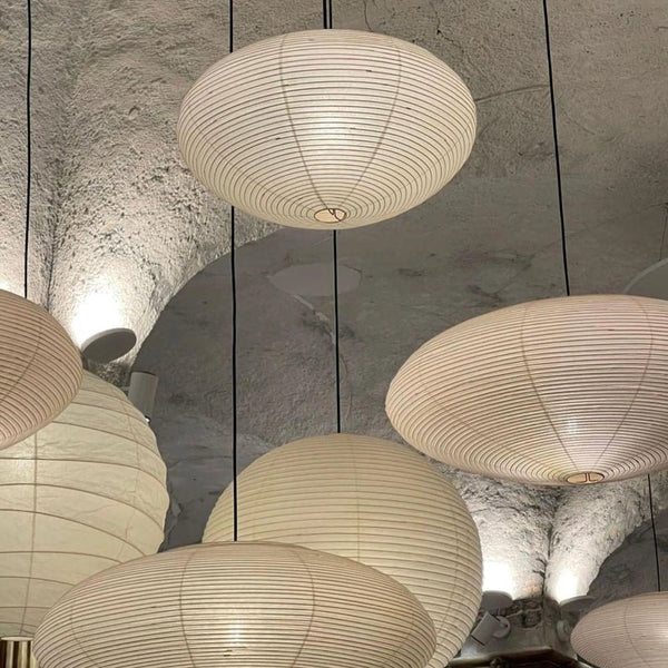 washi paper pendant light white for dining room bedroom