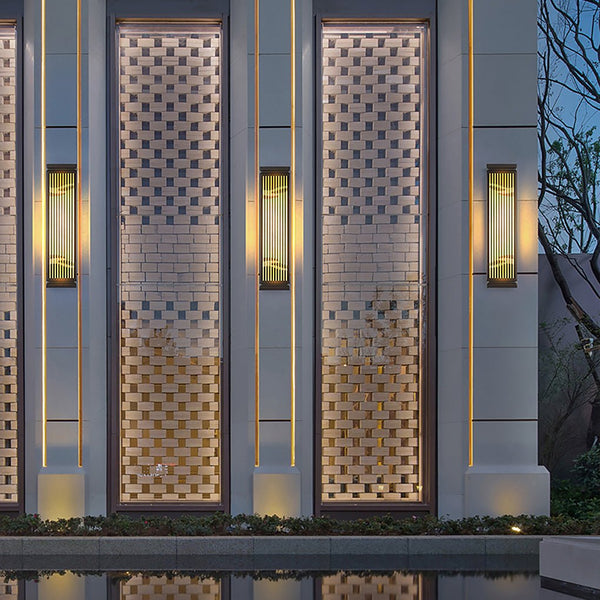 Waterproof Villa Courtyard Gate Unique Hollowed Design Wall Lamp For Outdoor