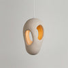 white polystyrene double shell pendant light dining room bedroom
