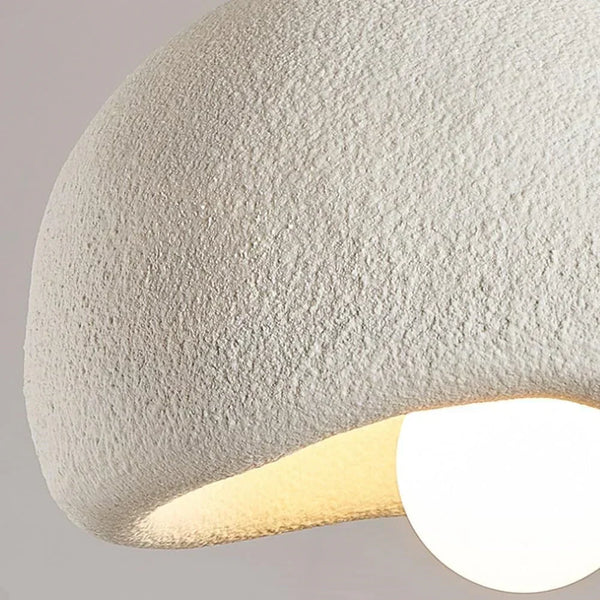 white resin cloud dome pendant lamp