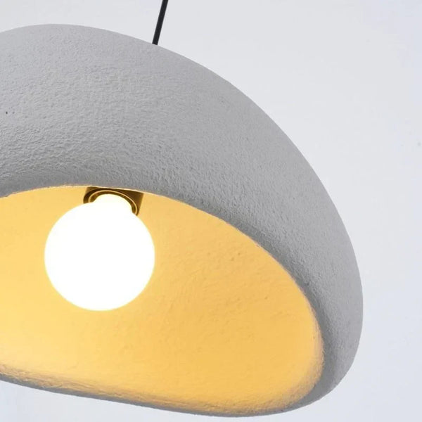 white resin cloud dome pendant lamp