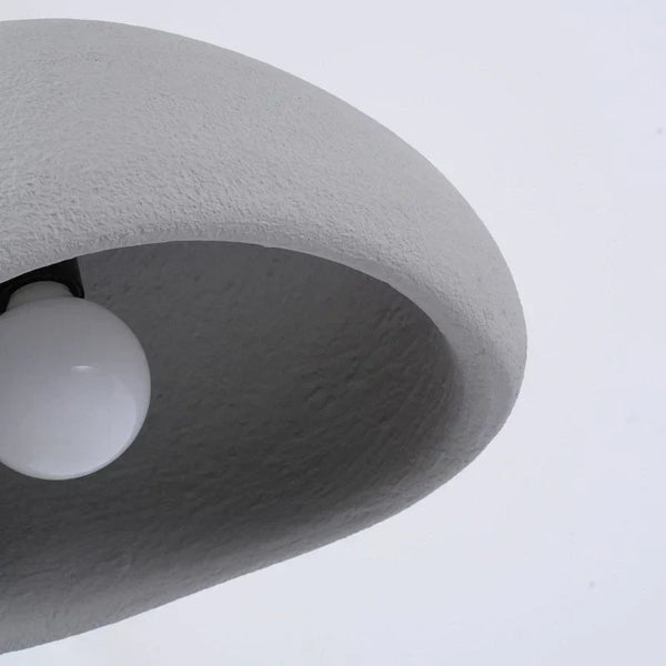 white resin cloud dome pendant lamp