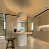 white resin cloud dome pendant lamp