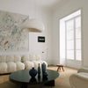 white resin cloud dome pendant lamp