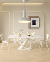 white resin led pendant light for dining room kitchen island
