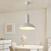 white resin led pendant light for dining room kitchen island