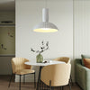white resin led pendant light for dining room kitchen island