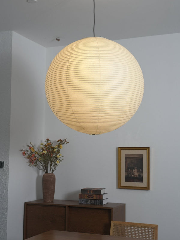 white washi paper cloud pendant lamp