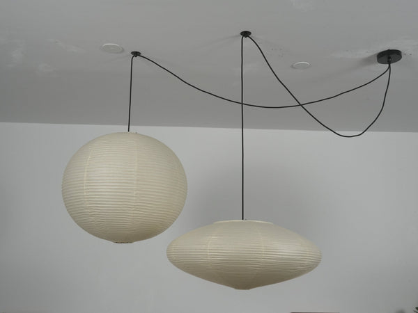 white washi paper cloud pendant lamp