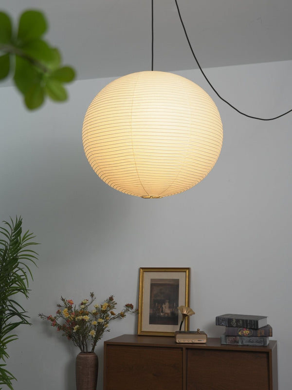 white washi paper cloud pendant lamp