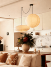 white washi paper cloud pendant lamp