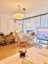 white washi paper cloud pendant lamp