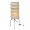 white washi paper origami floor lamp