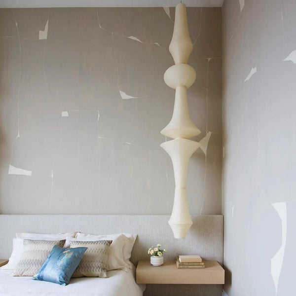 white washi paper pendant light for dining room and bedroom