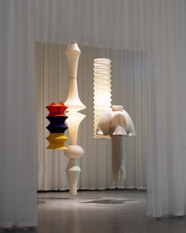 white washi paper pendant light for dining room and bedroom