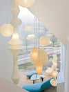 white washi paper pendant light for dining room and bedroom