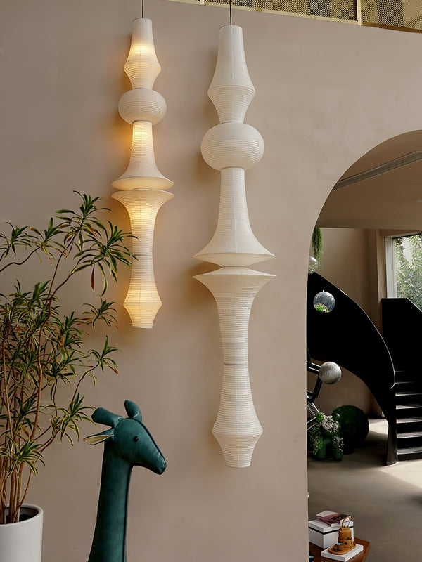 white washi paper pendant light for dining room and bedroom