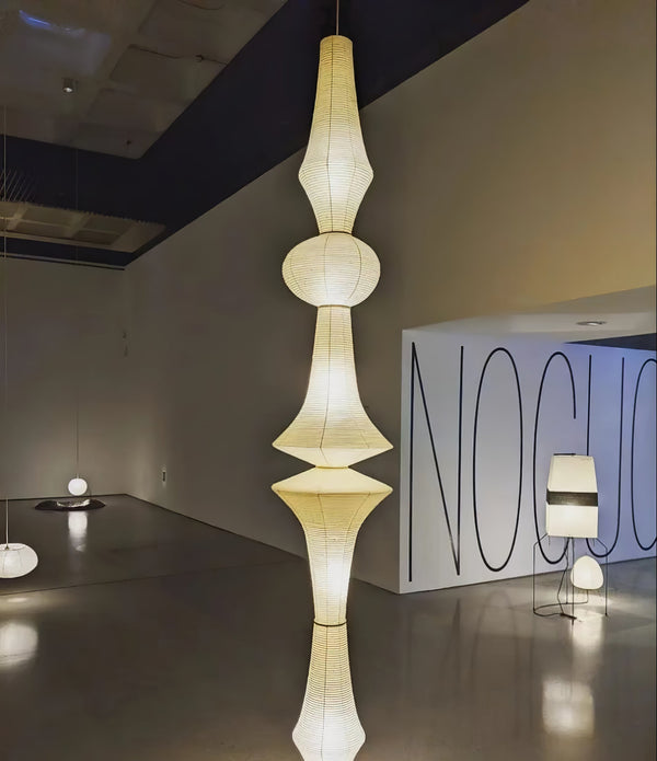 white washi paper pendant light for dining room and bedroom