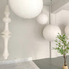 white washi paper pendant light for dining room and bedroom