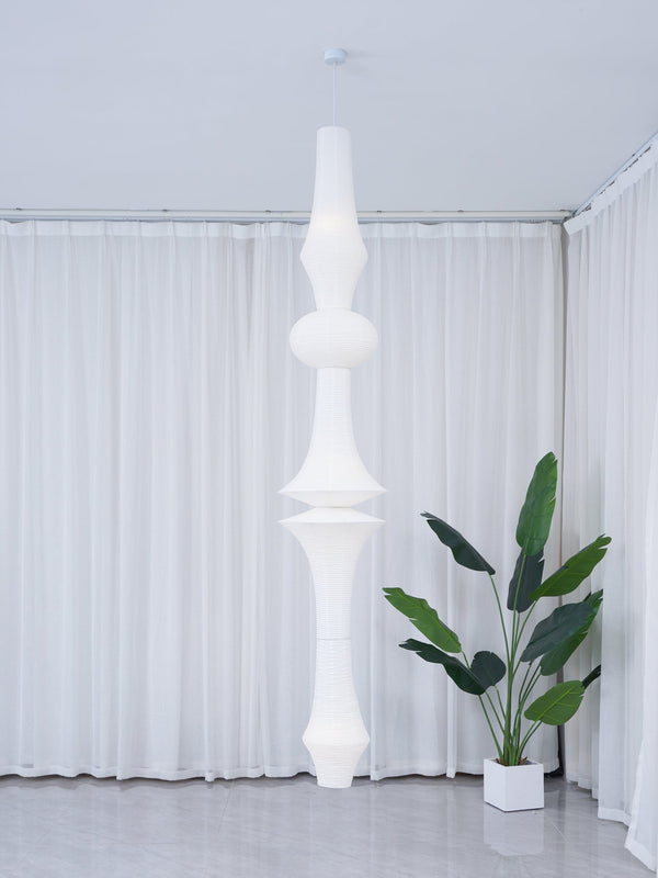 white washi paper pendant light for dining room and bedroom