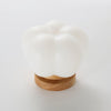 wood grain kapok flower flush mount ceiling light