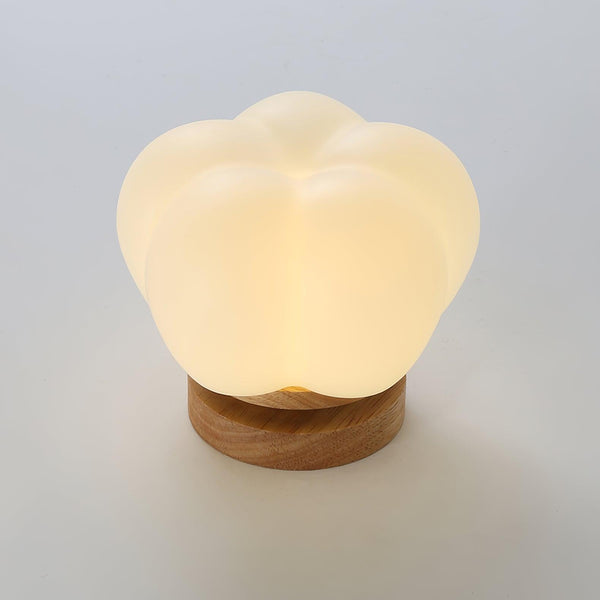 wood grain kapok flower flush mount ceiling light