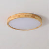wooden geometric led ceiling light with acrylic shade