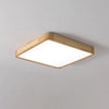 wooden geometric led ceiling light with acrylic shade