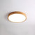 wooden geometric led ceiling light with acrylic shade