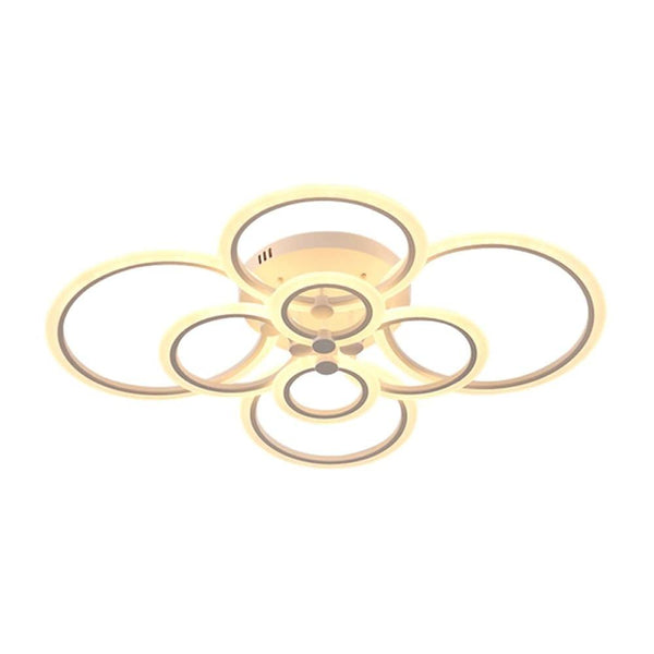 Elegant Semi Flush Mount Ceiling Lights With Unique Overlapping Rings