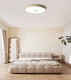 yellow travertine brass flush mount ceiling light