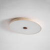 yellow travertine brass flush mount ceiling light